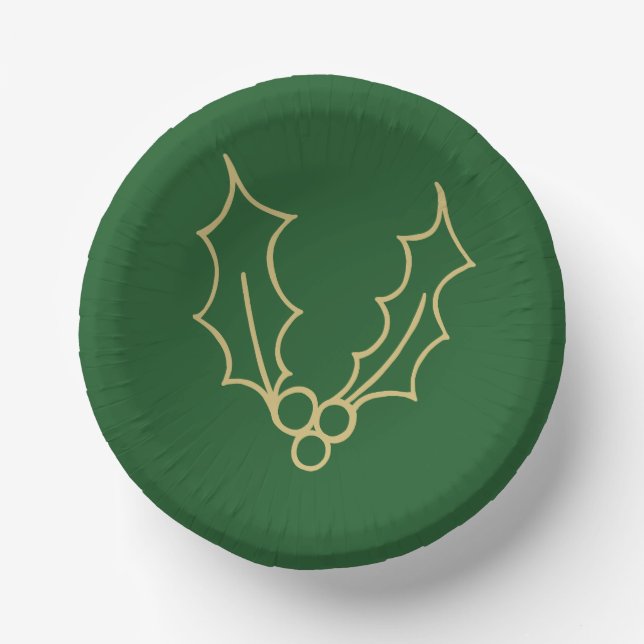 Bols En Carton Simply Christmas Collection - Holly (Recto)