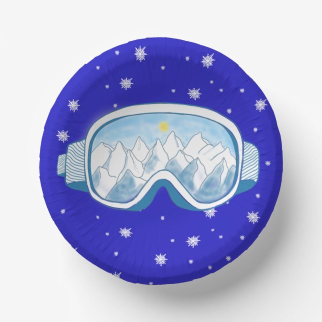 Bols En Carton Ski Goggers Snowflake Dance (Recto)