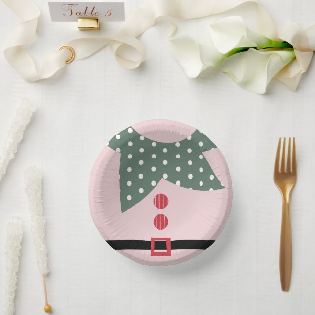 Bols En Carton Soirée de Noël Rose Elf Suit (Mariage)