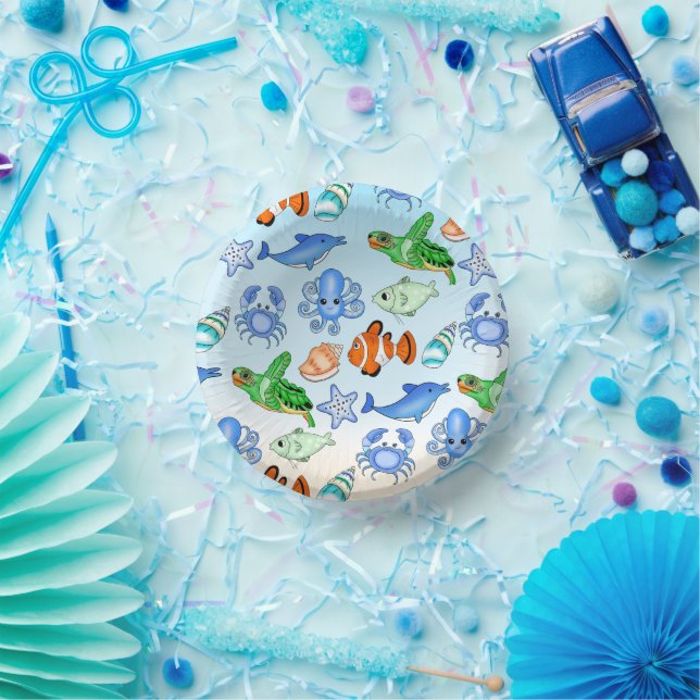 Bols En Carton Sous la mer | Baby shower Sea Creatures (Fête)