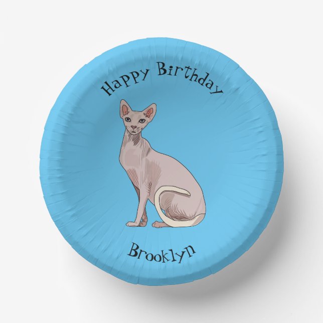 Bols En Carton Sphynx cat (Recto)