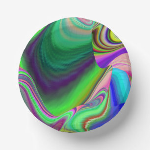 Bols En Carton Summerfeel, Rainbowart 3D Abstrait
