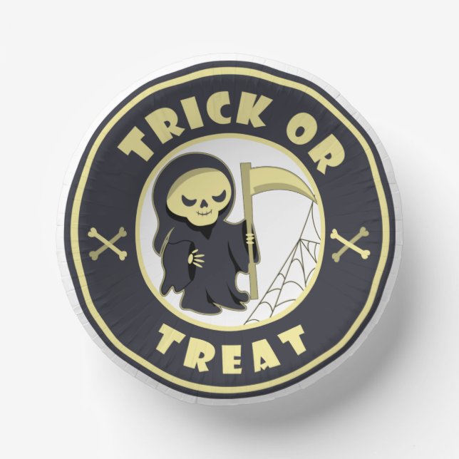 Bols En Carton Trick ou traiter Halloween griffeur caractère (Recto)