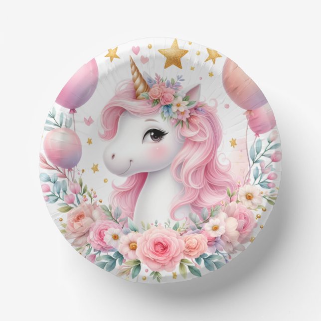 Bols En Carton Unicorne rose (Recto)