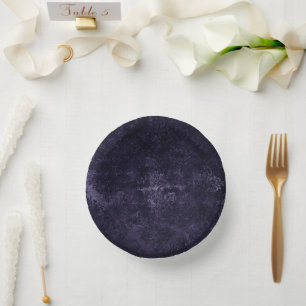 Bols En Carton Velvety Midnight Damask   Indigo Purple Grunge