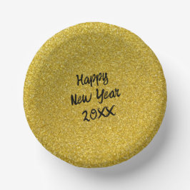 Bols En Carton Yellow Happy New Year