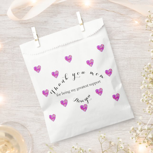 Bolsa de papel para regalar a mamá geschenktütchen (Ausgeschnitten)