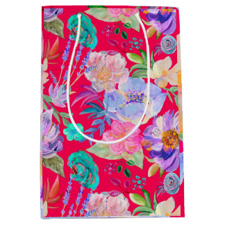 Bolsa de regalo floral mittlere geschenktüte
