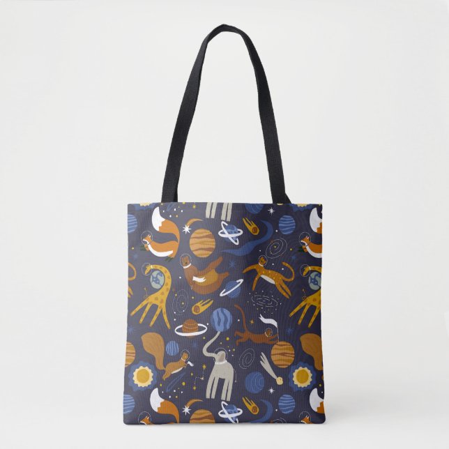 Bolsa de tela de la colección Animals Outer Space Tasche (Vorderseite)