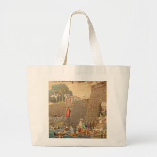 Bolsa De Tela Gigante Castelo de São Thiago Jumbo Stoffbeutel
