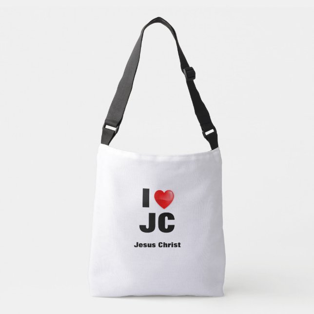 Bolsa I love Jesus Christ  Tragetaschen Mit Langen Trägern (Vorderseite)