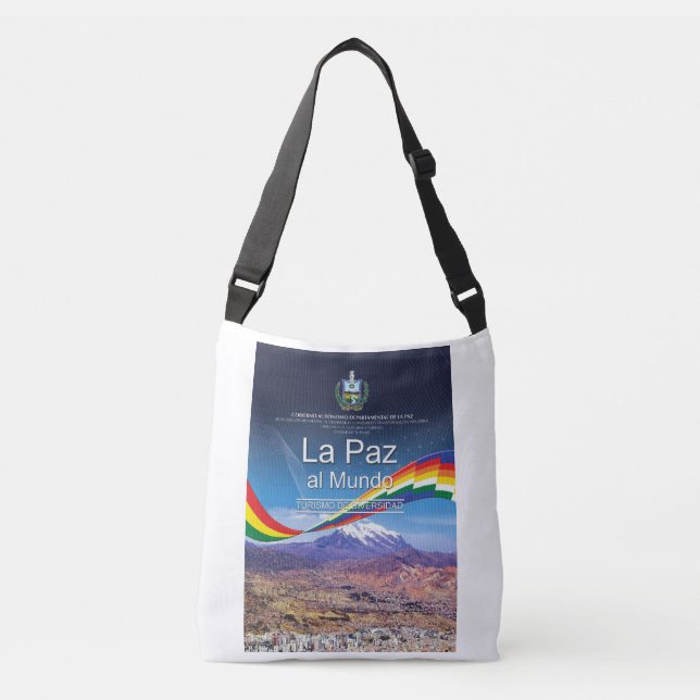 Bolsa La Paz al mundo Tragetaschen Mit Langen Trägern (Vorderseite)