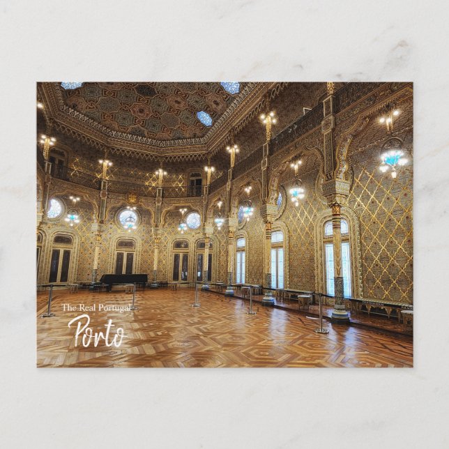 Bolsa Palace Porto Portugal Postkarte (Vorderseite)