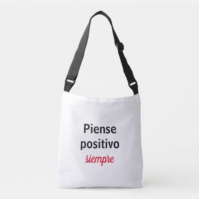 Bolsa piensa positivo siempre tragetaschen mit langen trägern (Vorderseite)