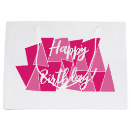 Bolsa regalo cumpleaños rosa große geschenktüte