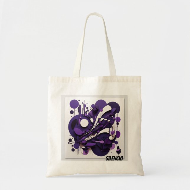 Bolsa Tote Arte Nocturno Abstracto Tragetasche (Vorne)