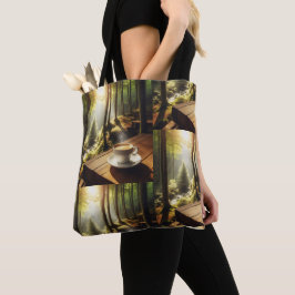 Bolsa Tote de Ombro Estampada Tasche