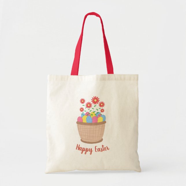 Bolsa tote de Páscoa (Happy Easter) Tragetasche (Vorne)