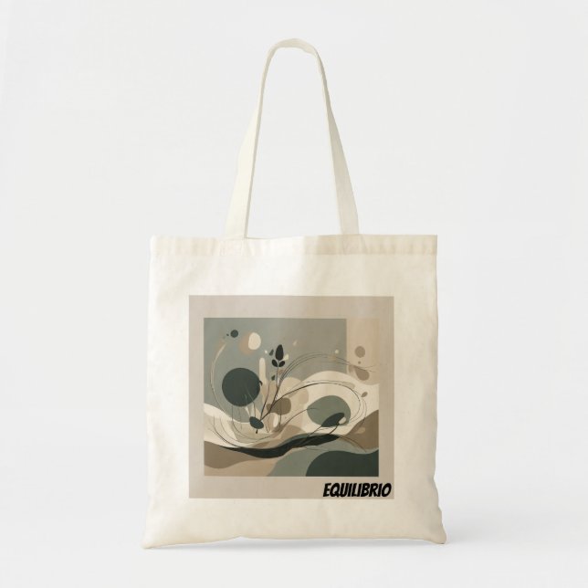Bolsa Tote Minimal Equilibrio Abstracto Tragetasche (Vorne)
