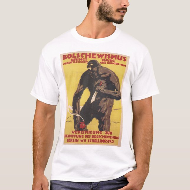 Bolshevism-Propaganda-Plakat T-Shirt (Vorderseite)