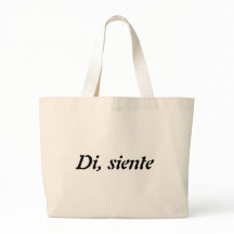 Bolso con mensaje