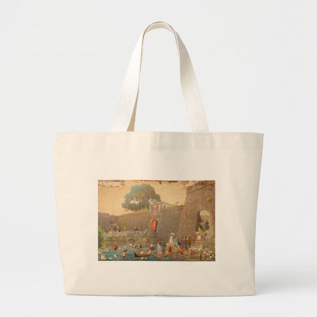 Bolso De Tela Gigante Castelo de São Thiago Jumbo Stoffbeutel (Vorne)