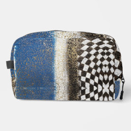 Bolso para deporte o viajes con ajedrez abstracto waschbeutel