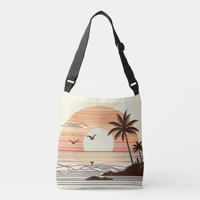 Bolso tropical tragetaschen mit langen trägern (Vorderseite)