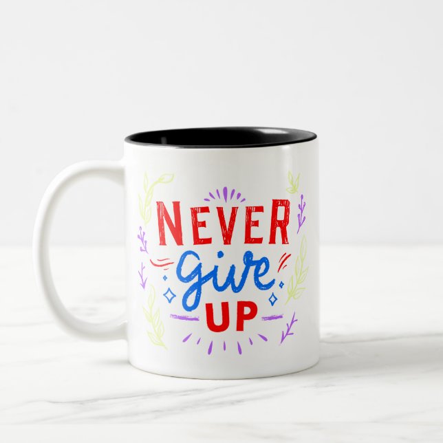 Bolt Unaufhaltsam: Ein Ausbruch der Motivation Zweifarbige Tasse (Links)