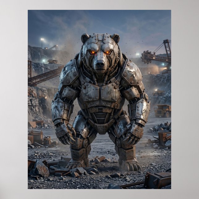 Bolted Bear Steinbruch Poster (Vorne)