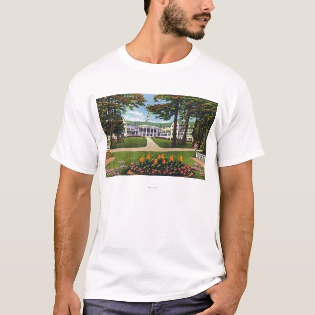 Bolton, das Außenansicht von Sagamore Hotel landet T-Shirt (Vorderseite)