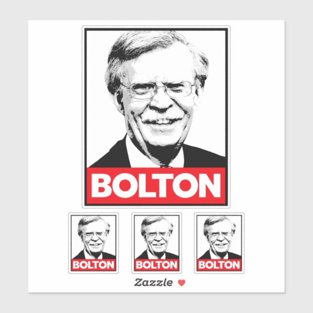 Bolton Portrait Sticker (Blatt)