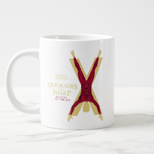 Bolton Sigil - unsere Blades sind scharf Jumbo-Tasse (Links)