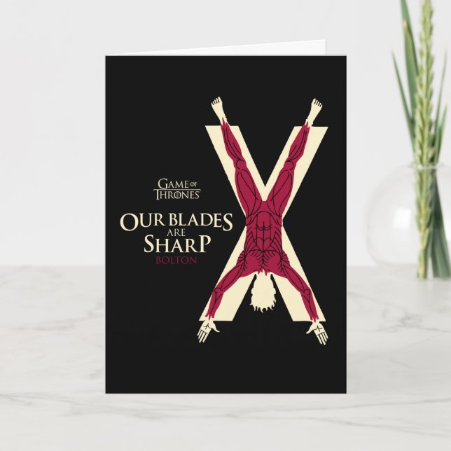 Bolton Sigil - unsere Blades sind scharf Karte (Vorderseite)