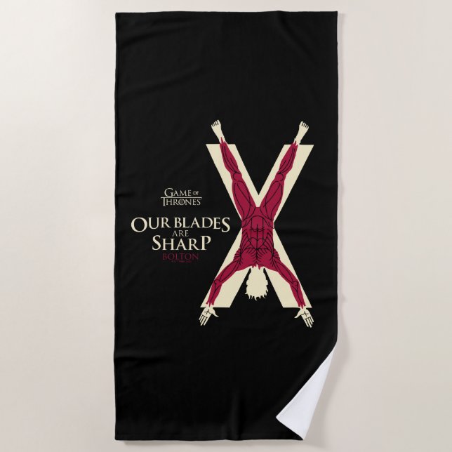 Bolton Sigil - unsere Blades sind scharf Strandtuch (Vorderseite)