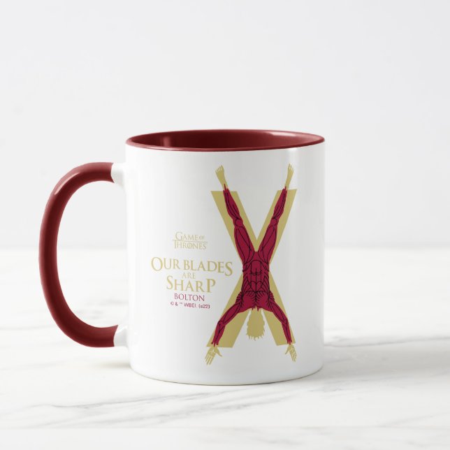 Bolton Sigil - unsere Blades sind scharf Tasse (Links)