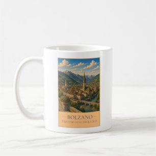 Bolzano, Italien – Vintage-Reisebechermodell Kaffeetasse