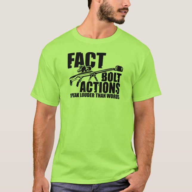Bolzen-Aktionen sprechen Louder als Wörter - T-Shirt (Vorderseite)