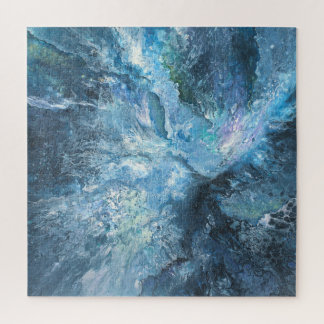 Bolzen in das blaue Puzzle von Iris Grace