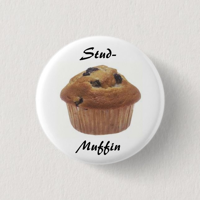 Bolzen-Muffin Abzeichen Button (Vorderseite)