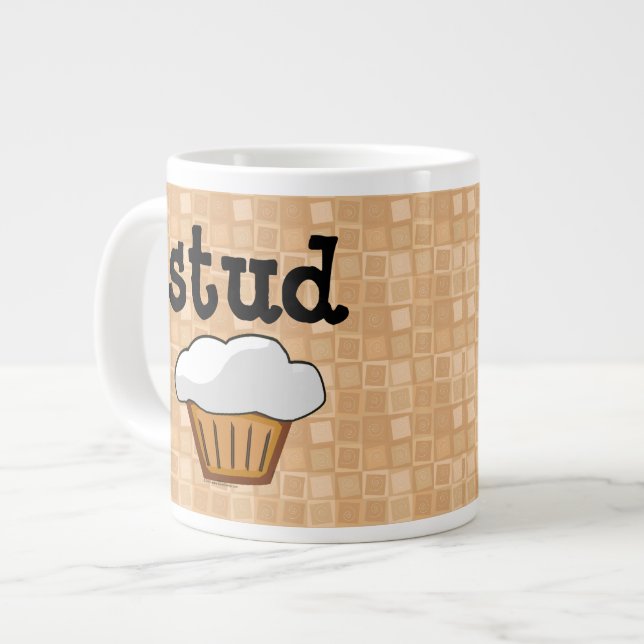 Bolzen-Muffin Jumbo-Tasse (Vorderseite Links)