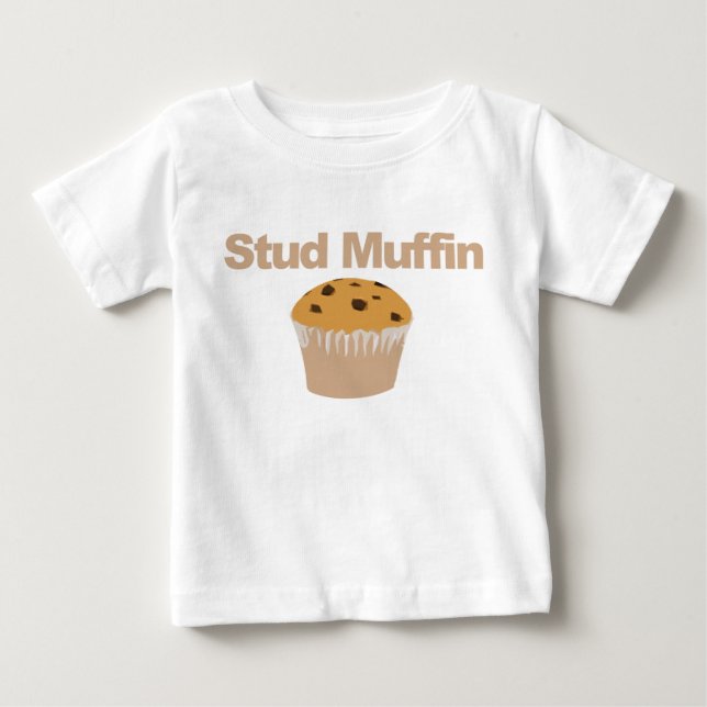 Bolzen-Muffin, lustiger Baby-T - Shirt (Vorderseite)
