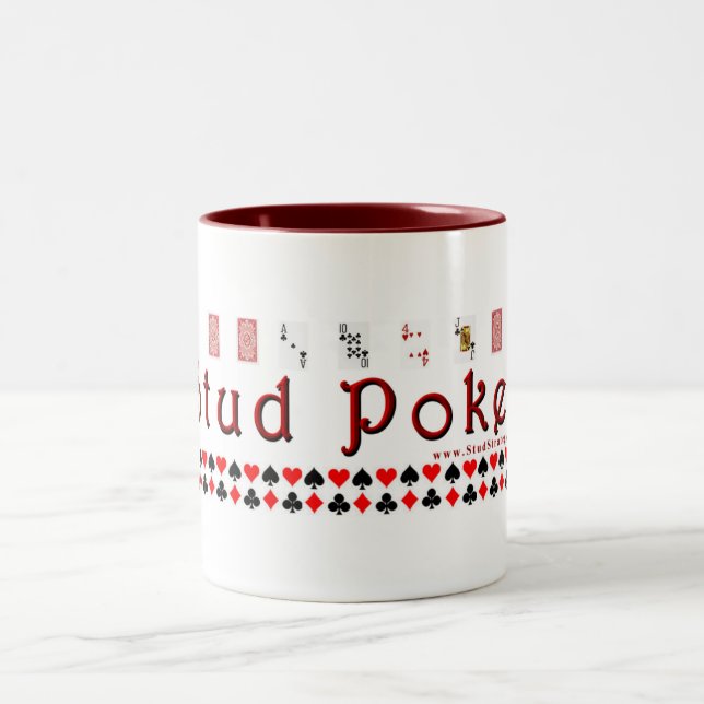 Bolzen-Poker-Tasse (groß) Zweifarbige Tasse (Mittel)