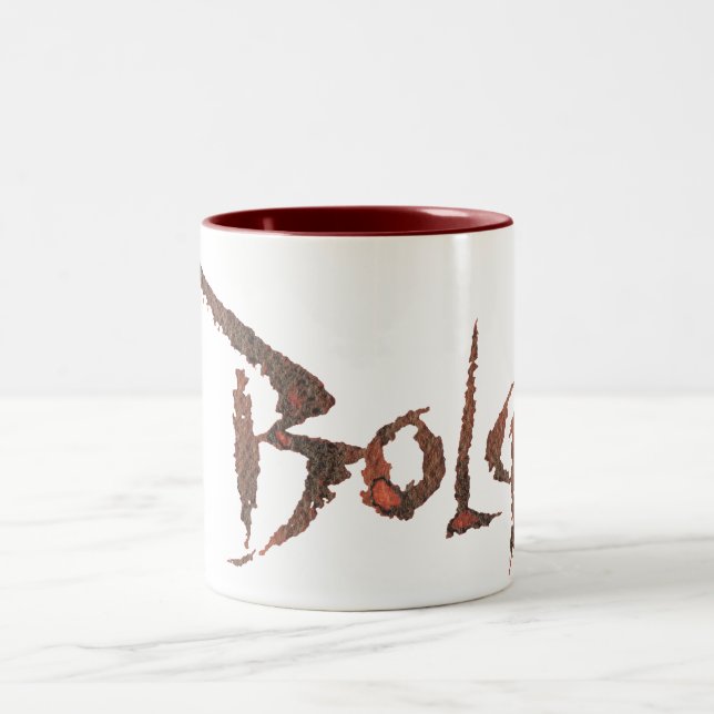 Bolzname Zweifarbige Tasse (Mittel)