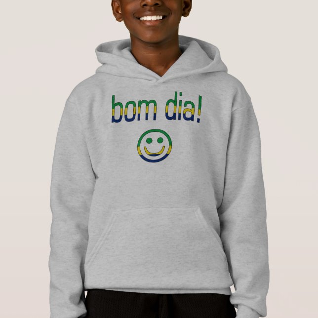 Bom Durchmesser! Brasilien-Flaggen-Farben Hoodie (Vorderseite)
