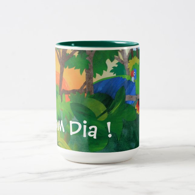 Bom Durchmesser! Kunst-Kaffee-Tasse Zweifarbige Tasse (Mittel)