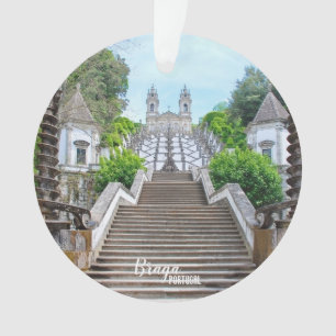 Bom Jesus Braga Heiligtum Foto mit Gebet Ornament