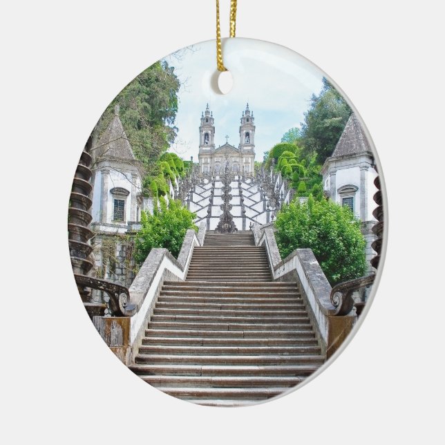 Bom Jesus do Monte Sanctuary in Braga, Portugal Keramikornament (Links)