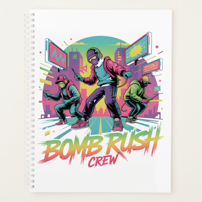 Bomb Rush Cyberfunk – Neon Street Rebellion Planer (Vorderseite)
