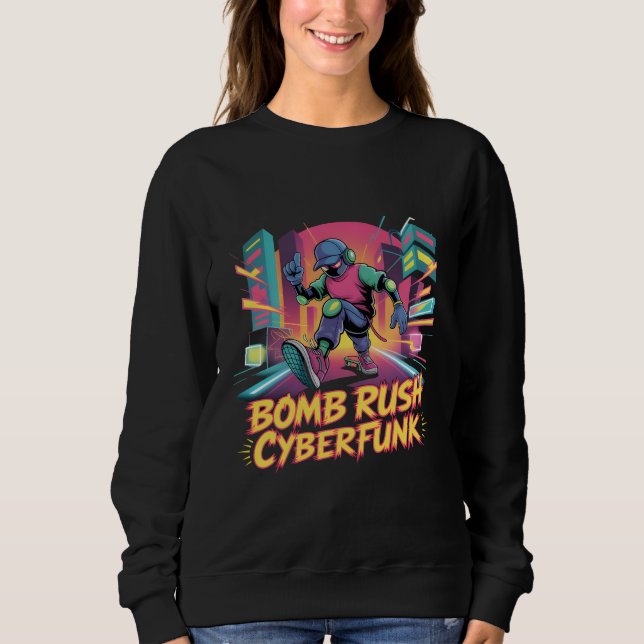 Bomb Rush Cyberfunk – Neon Street Rebellion Sweatshirt (Vorderseite)